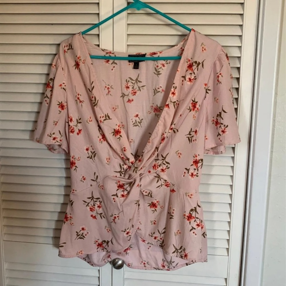 Pink floral top